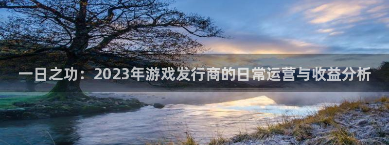 亿万28官网注册方法有哪些呢：一日之功：2023年游戏发行商的日常运营与收益分析