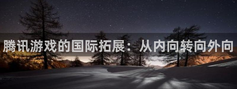 南京亿万28子电子商务有限公司：腾讯游戏的国际拓展：从内向转向外向