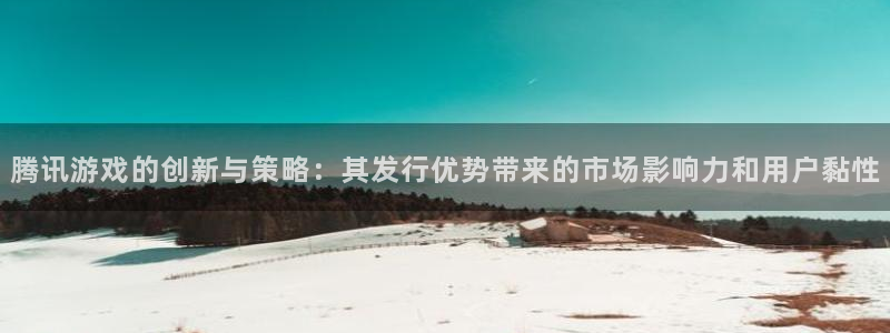 亿万28技术有限公司招聘：腾讯游戏的创新与策略：其发行优势带来的市场影响力和用户黏性